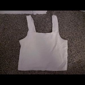 Small American Eagle Outfitters AE white Cropped Tank Size Small Womens ✨